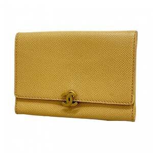CHANEL Authentic Brown Caviar Leather Wallet